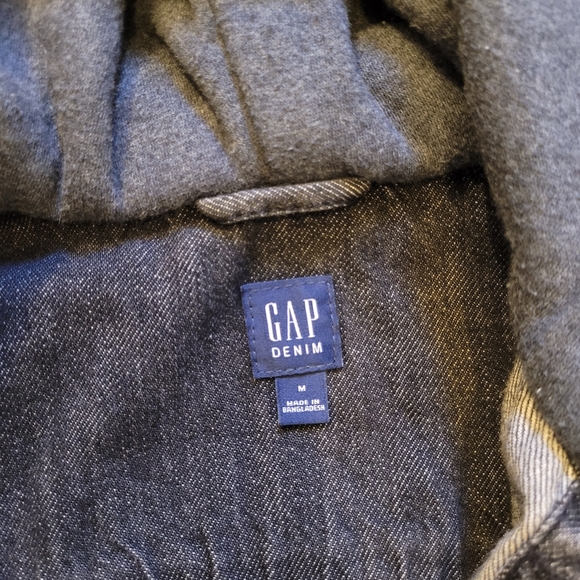 Boys Gap Denim Hooded Jacket Size Medium 8-9 - Picture 4 of 8